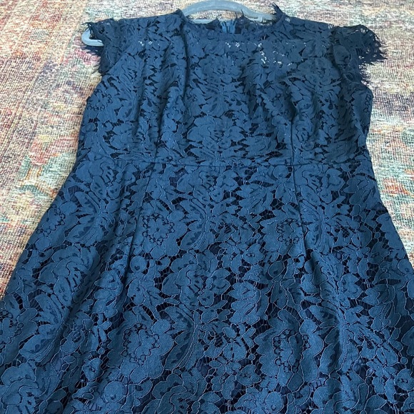 Navy blue lace cocktail dress- NWT - Picture 7 of 9